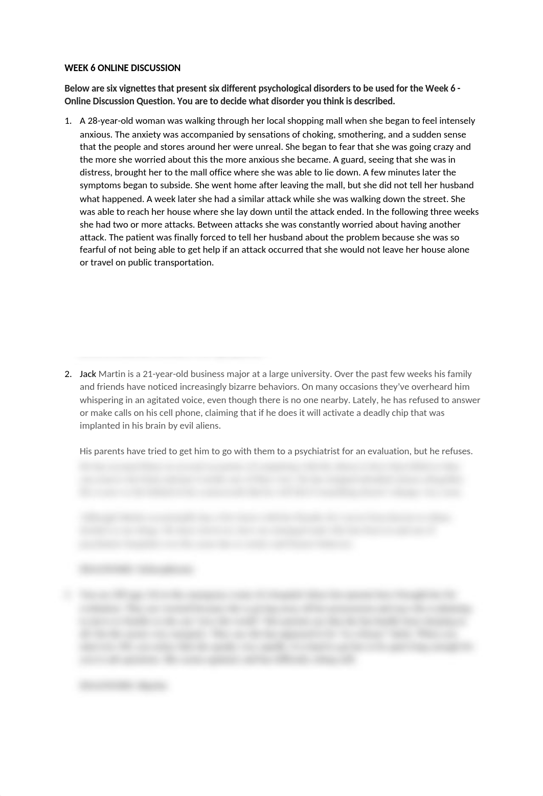 PSYC2301 Vignettes Psychological Disorders WKSHT.docx_d8zc8a8em66_page1