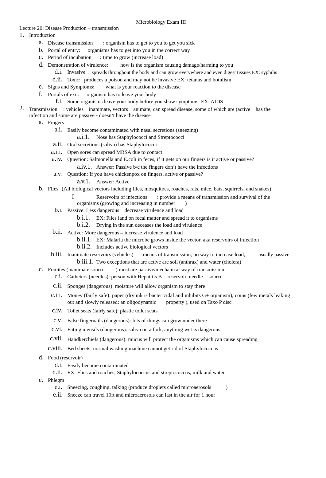 Exam III Notes Michael_d8ze3vvtem4_page1