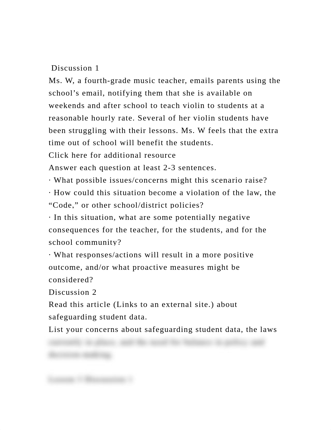 Discussion 1Ms. W, a fourth-grade music teacher, emails parents.docx_d8zhagum9jf_page2