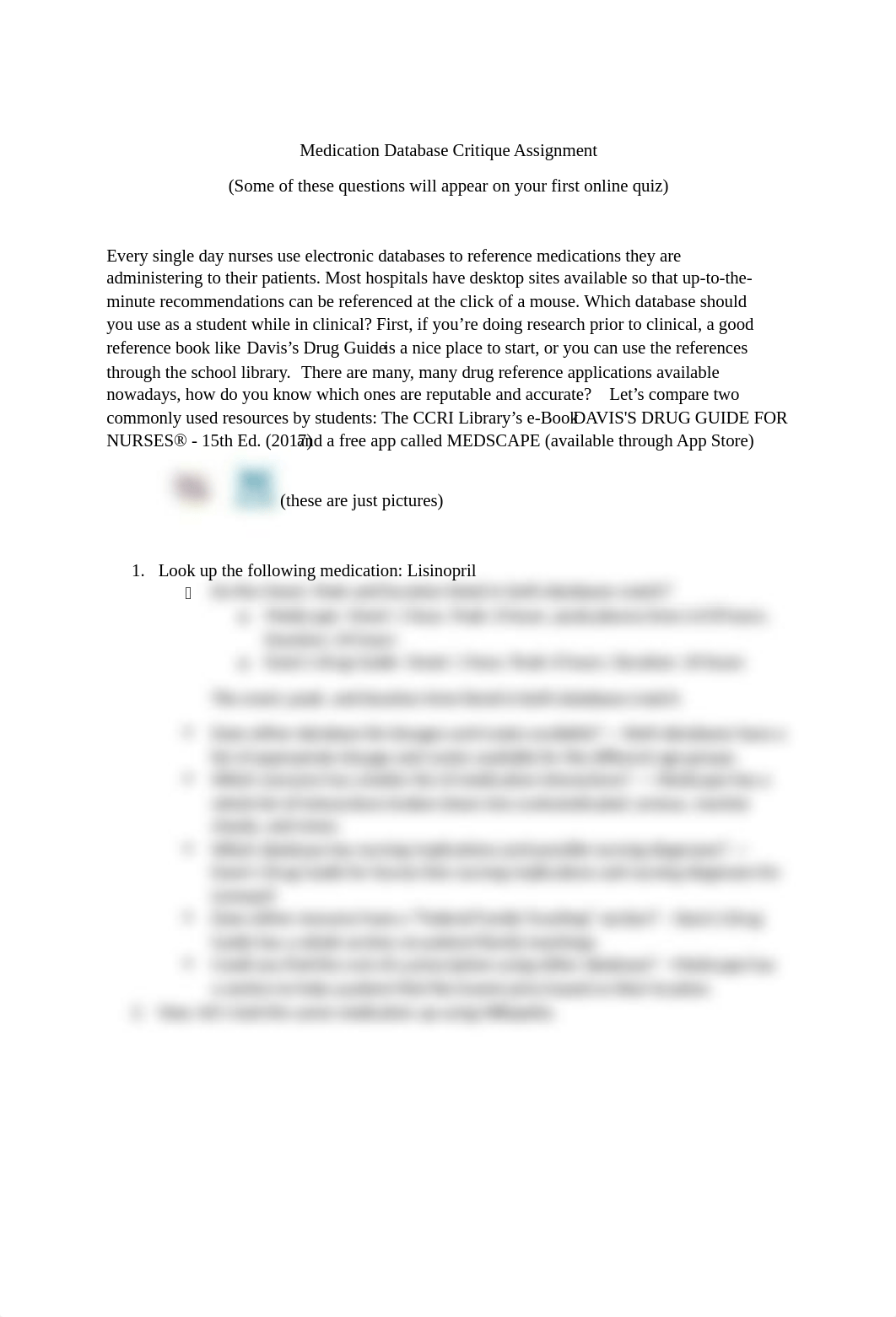 Medication Database Comparison Assignment.docx_d8zmeywnkco_page1