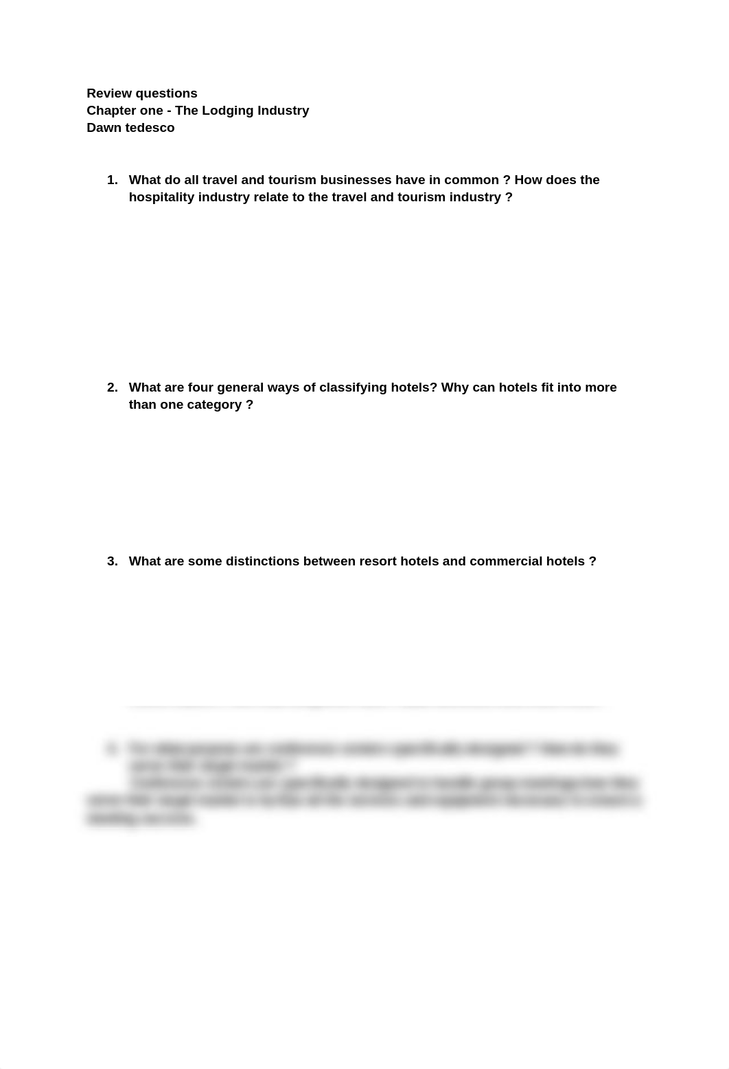 Chapter one : the lodging industry review questions_d8znyvek4fr_page1