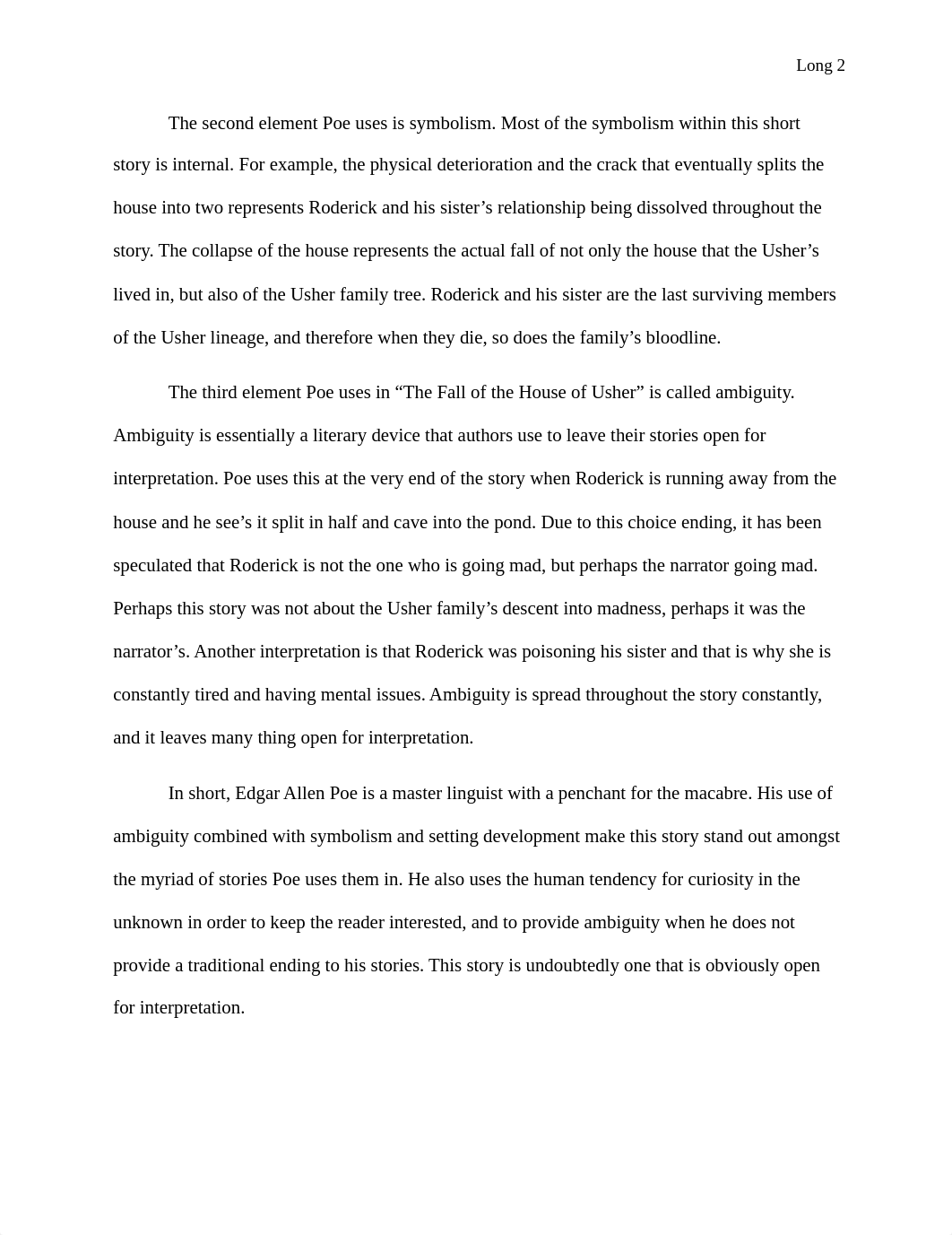 Analysis over the Fall of the House of Usherger.docx_d8zre487061_page2