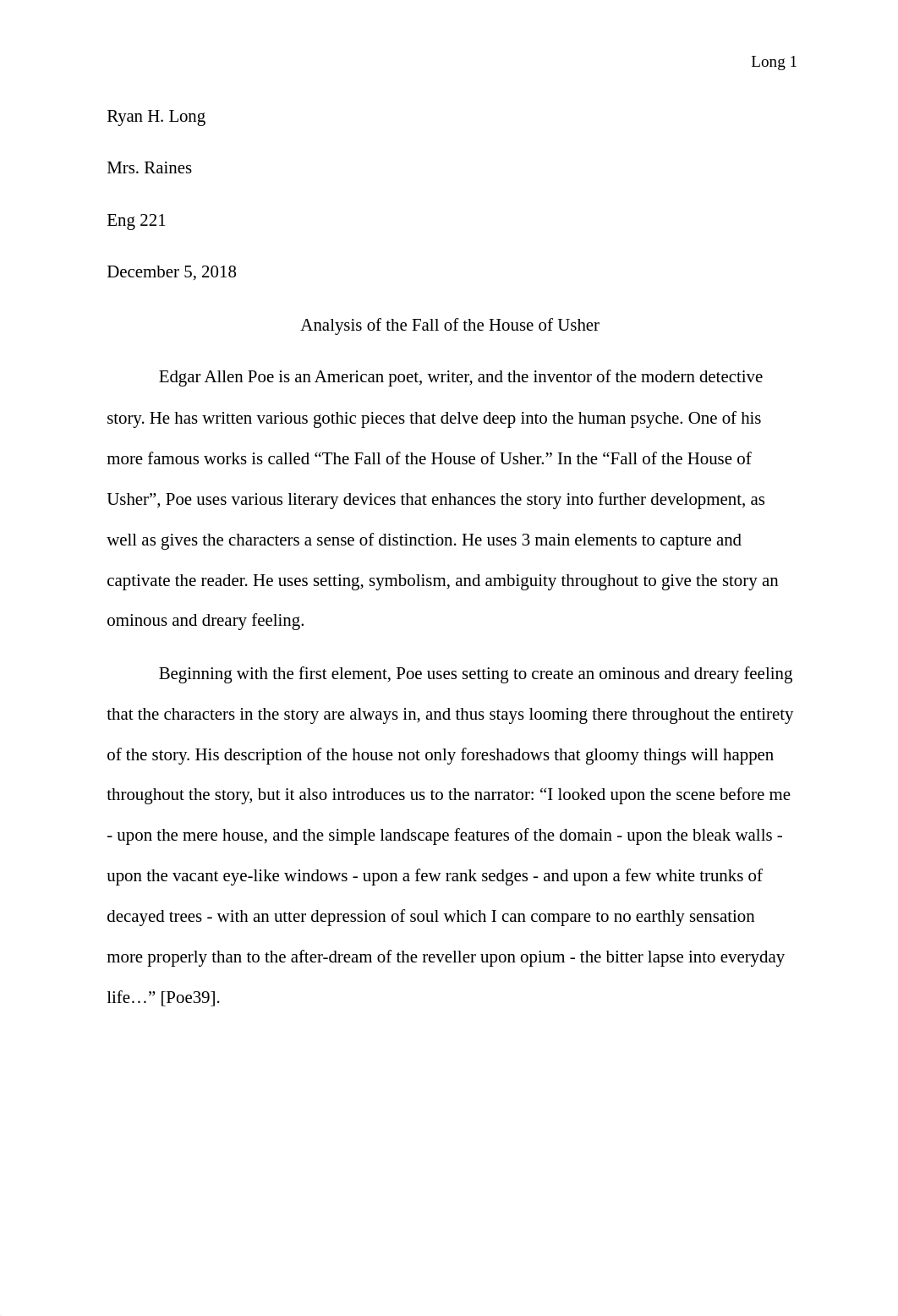 Analysis over the Fall of the House of Usherger.docx_d8zre487061_page1