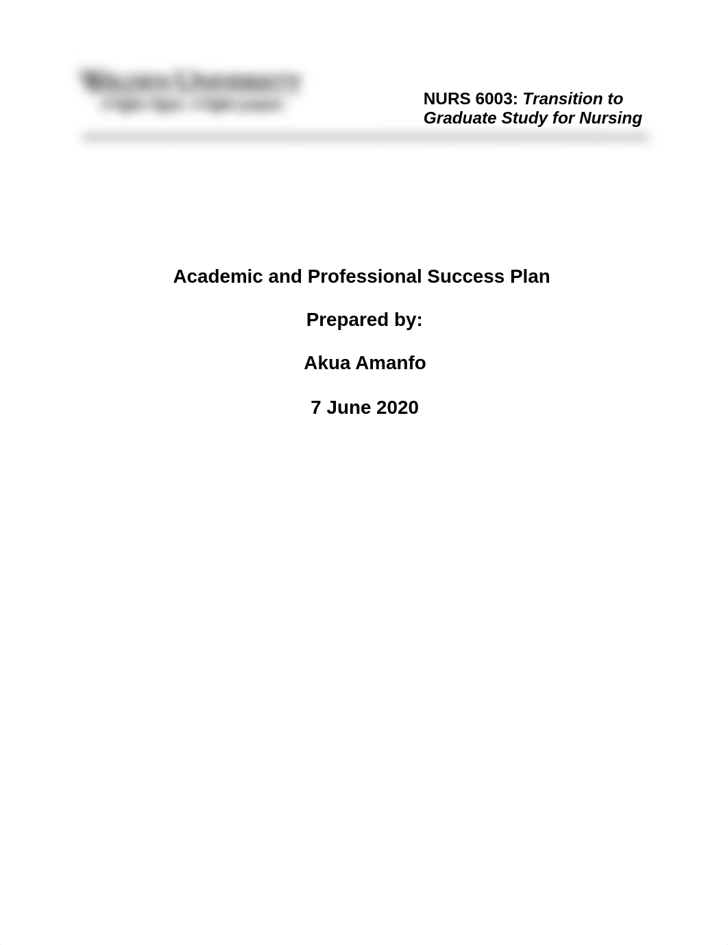 W1_Assign_Amanfo_A_Academic and Professional Success Development Plan .docx_d8zz37tie18_page1