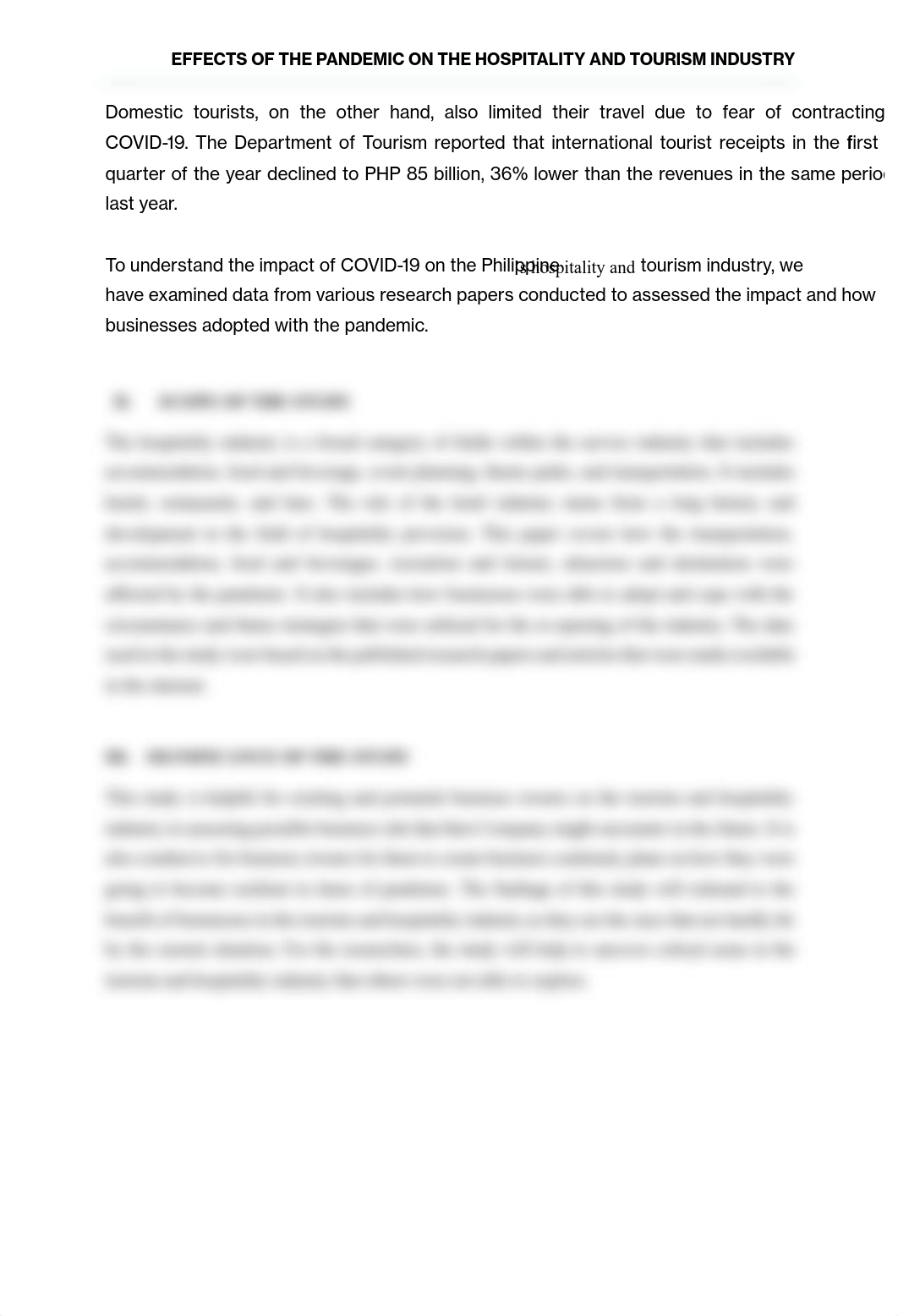 EFFECTS OF THE PANDEMIC ON THE HOSPITALITY AND TOURISM INDUSTRY.pdf_d900bwy4p8r_page2