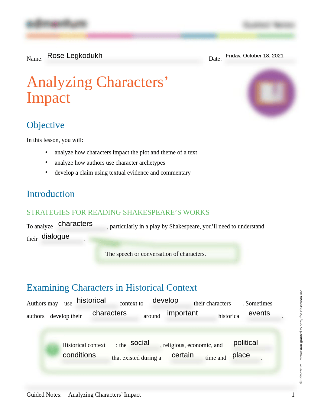 Analyzing Characters Impact .pdf_d9074jjh4gf_page1