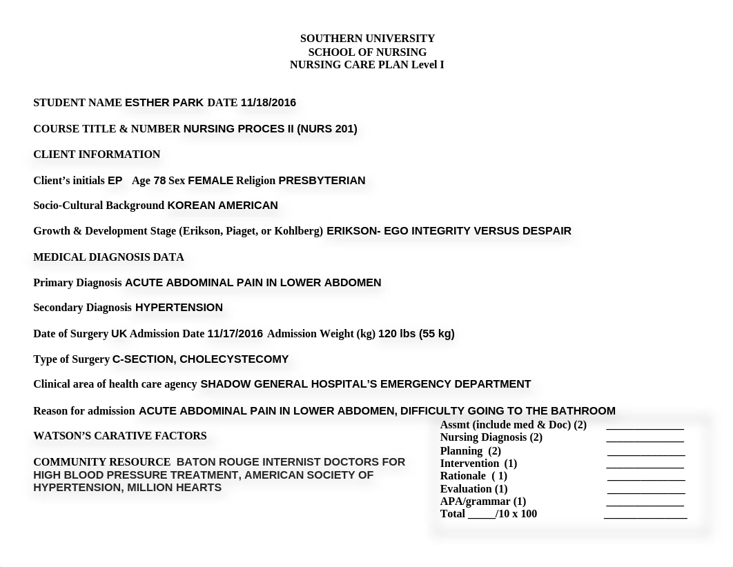 Care Plan_Health History (Esther Park).doc_d90btcn0mpp_page1