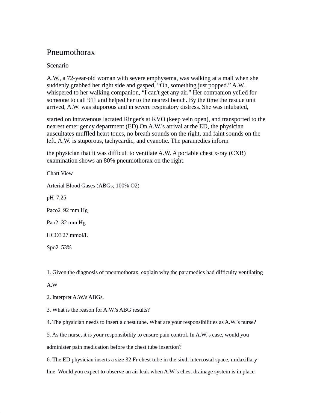 Pneumothorax case study.docx_d90fciosl2f_page1