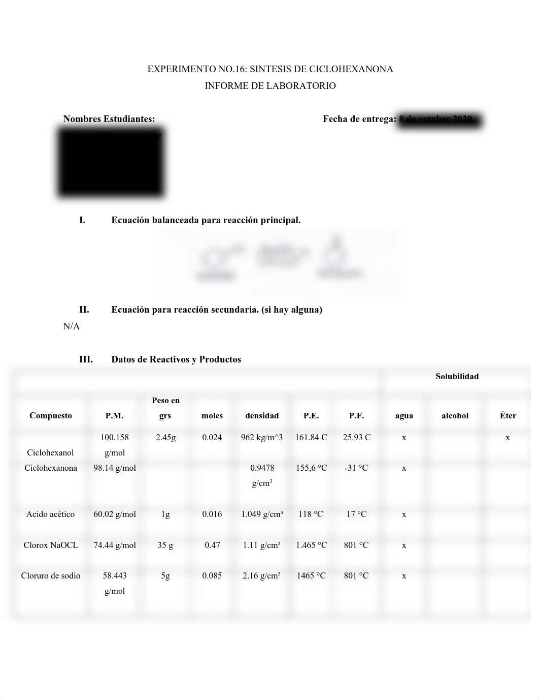 Informe Lab 2. Sintesis de Ciclohexanona.pdf_d90nyegga5f_page1