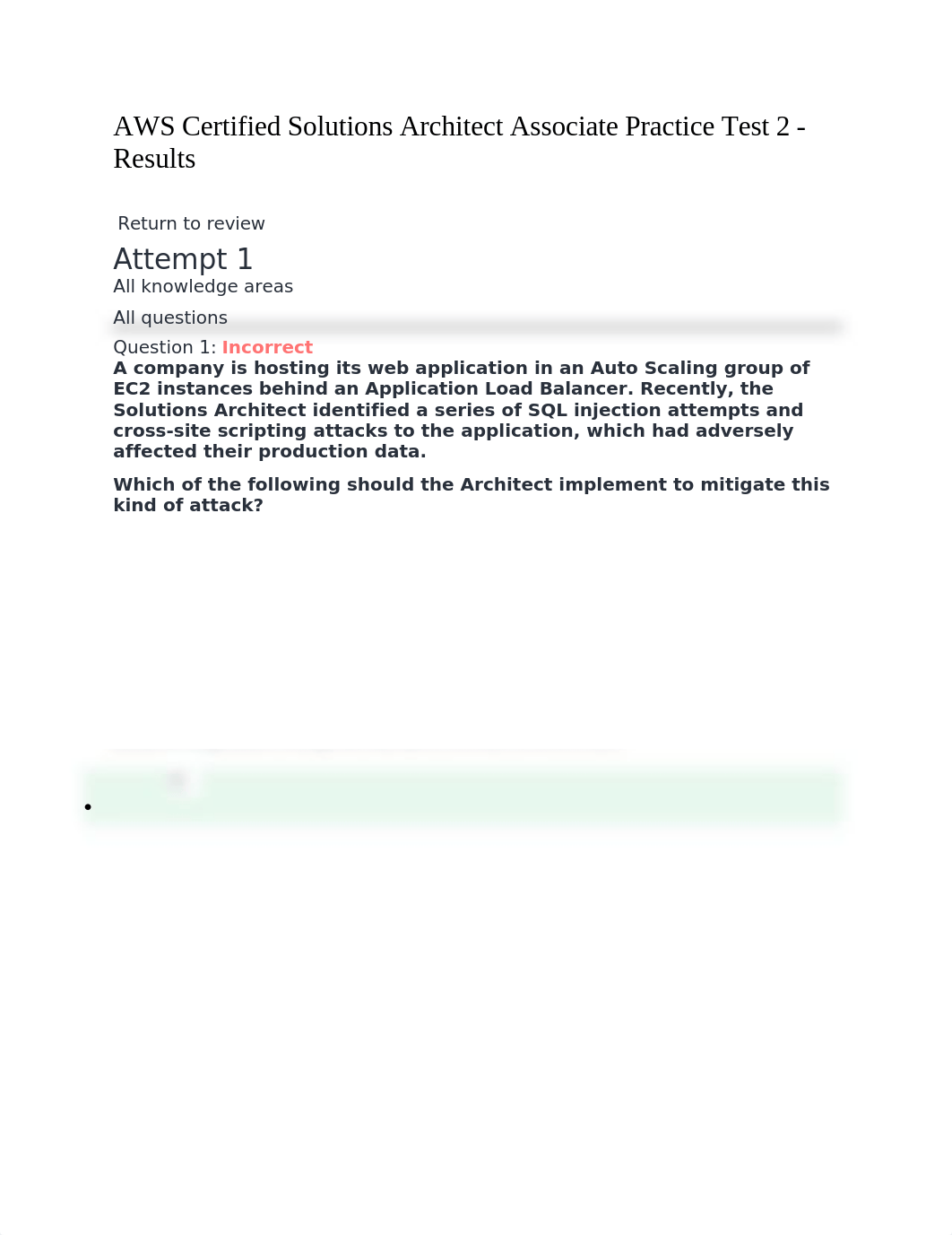 AWS Certified Solutions Architect Associate Practice Test 2 - Results.docx_d90rd4d48wy_page1