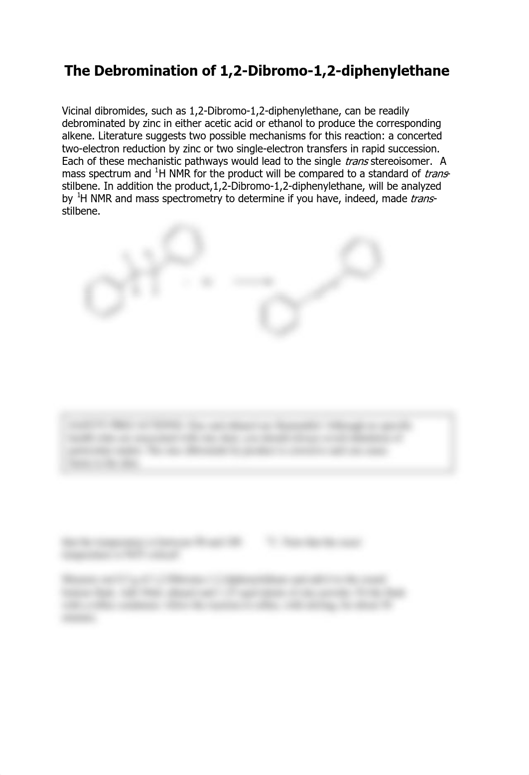 The Debromination of 1,2-Dibromo-1,2-diphenylethane Lab_d90rxfe0vyy_page1