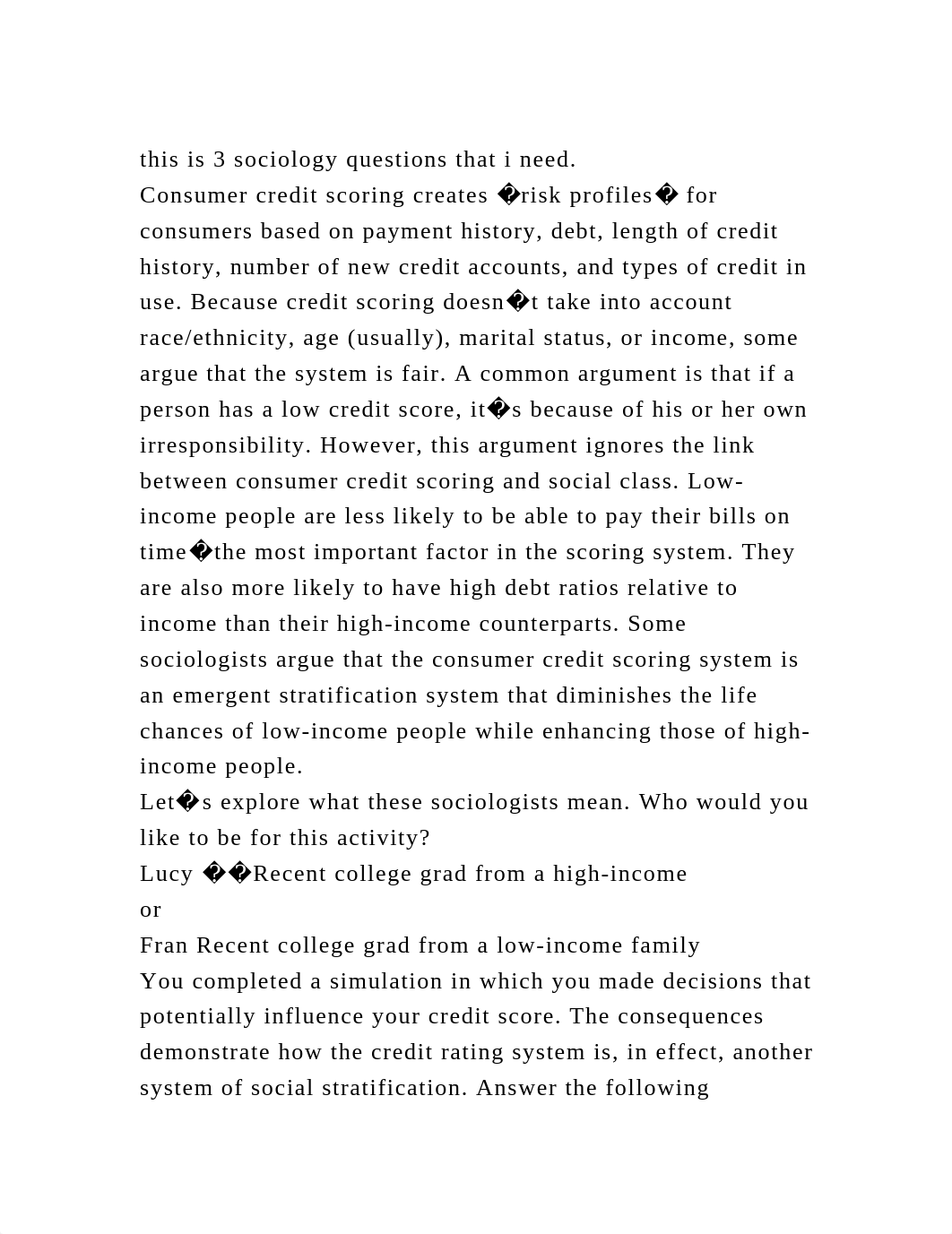 this is 3 sociology questions that i need.Consumer credit scoring .docx_d917blvkqvh_page2