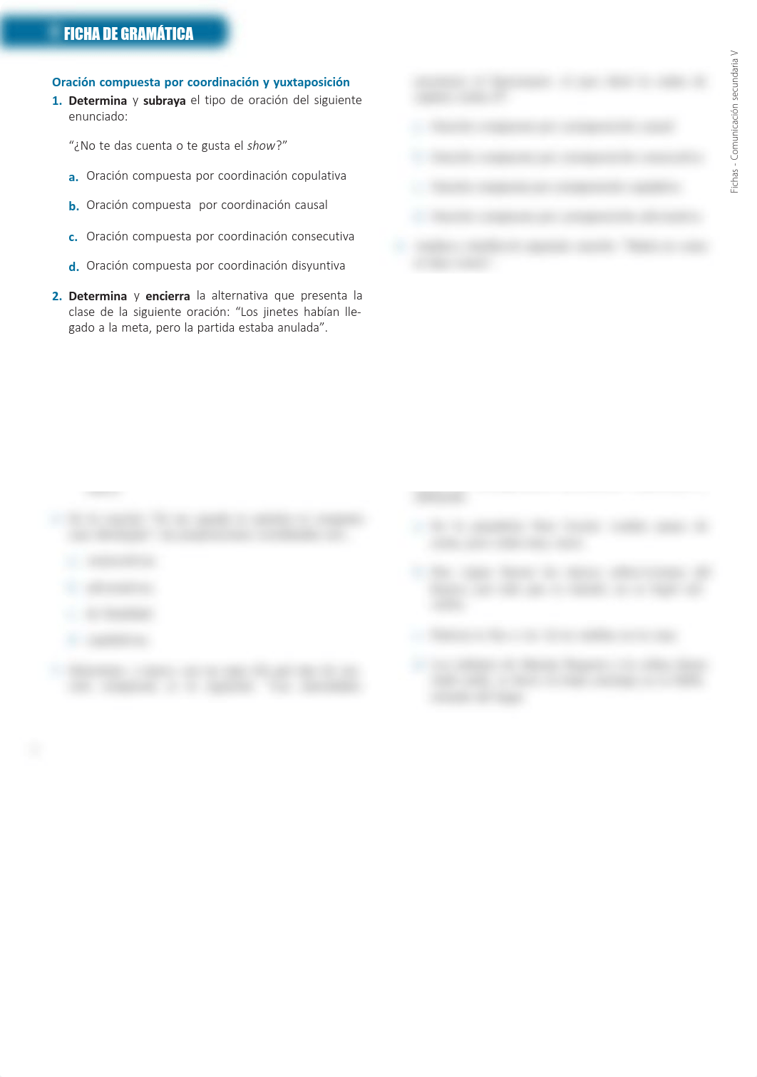 FICHADEGRAMATICA6-ORACIONCOMPUESTAPORCOORDINACIONYYUXTAPOSICION.pdf_d9188m4x4s6_page1