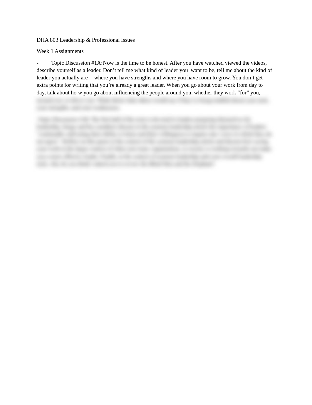 DHA 803 Leadership Week 1 Assignments.pdf_d91hqil2hrw_page1