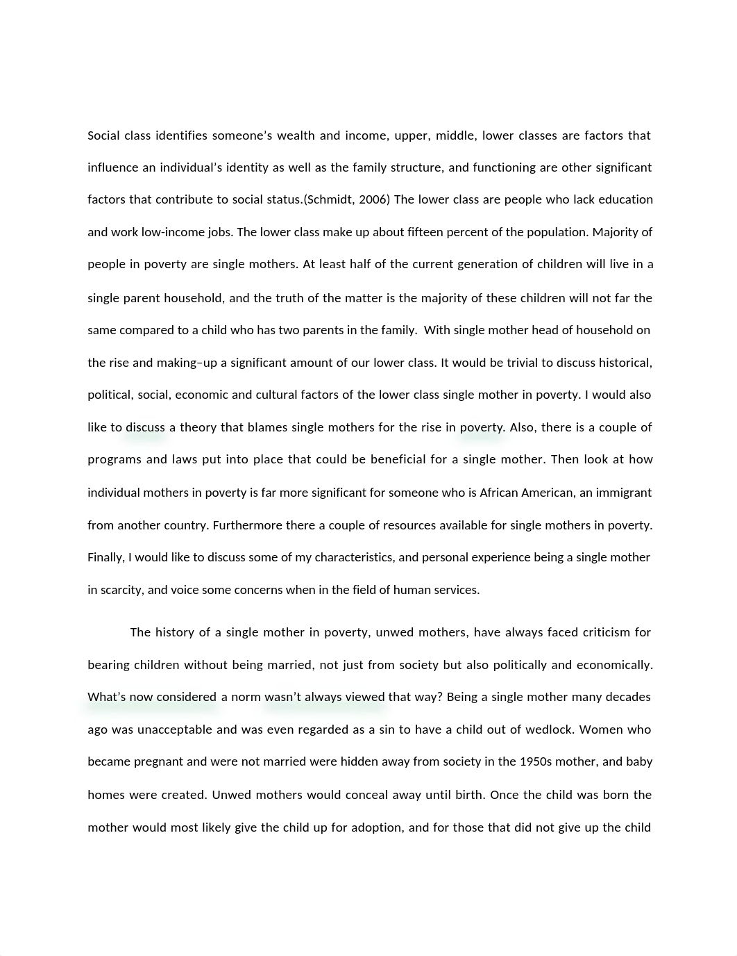 Lower Class and Single Mothers in Poverty the final.docx_d91ivlxb3m1_page2