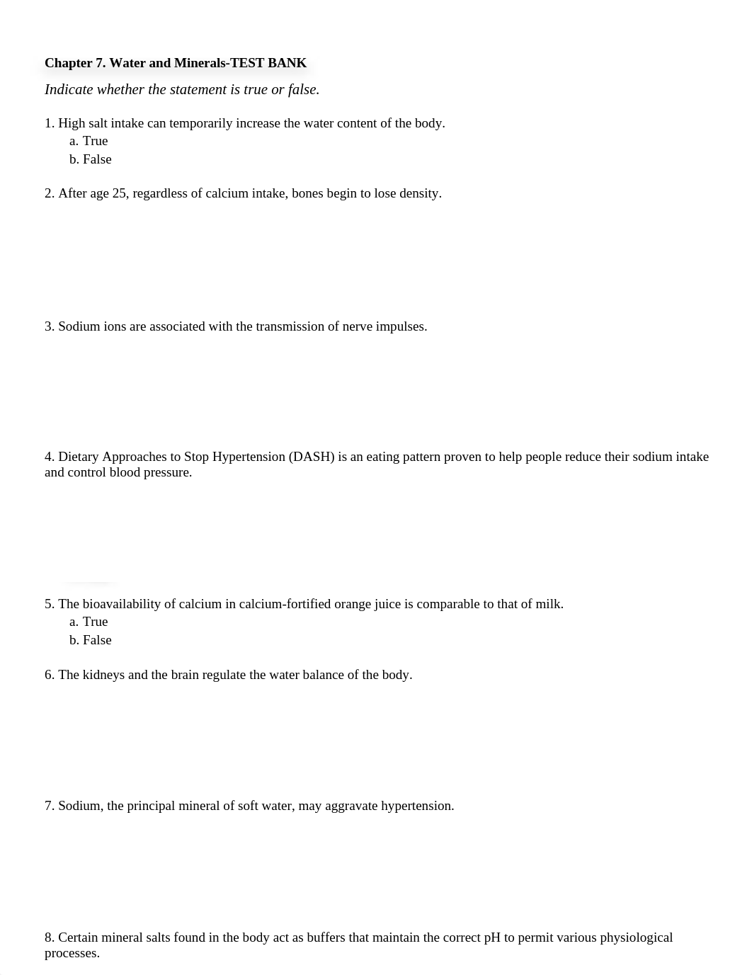 Chapter 7. Water and Minerals-TEST BANK.docx_d91ovmbwmi3_page1