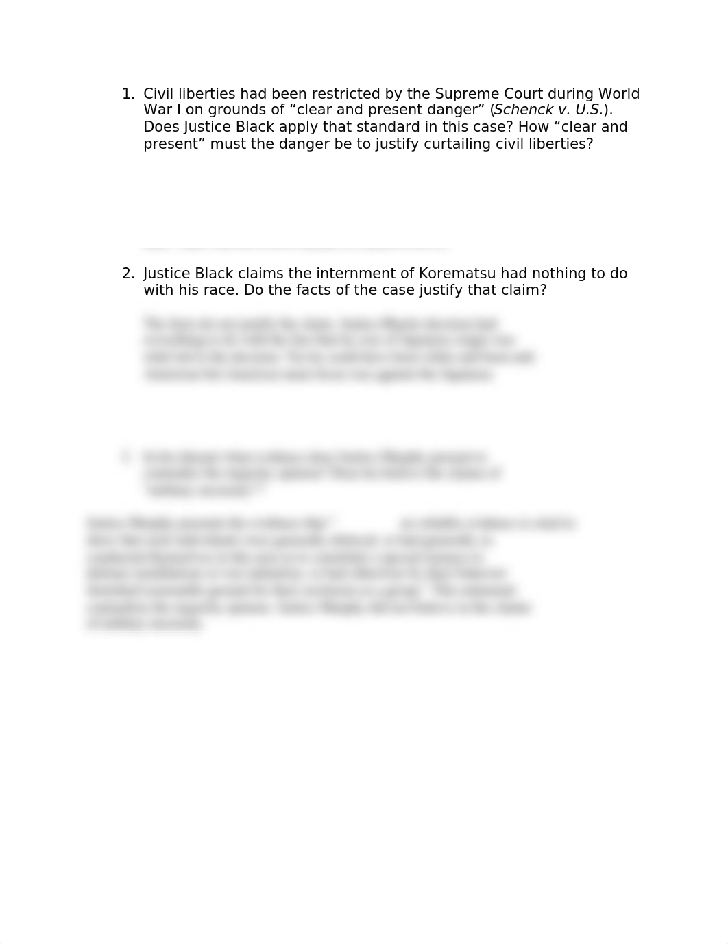 Civil liberties had been restricted by the Supreme Court during World War I on grounds of.docx_d92b7g4wm66_page1