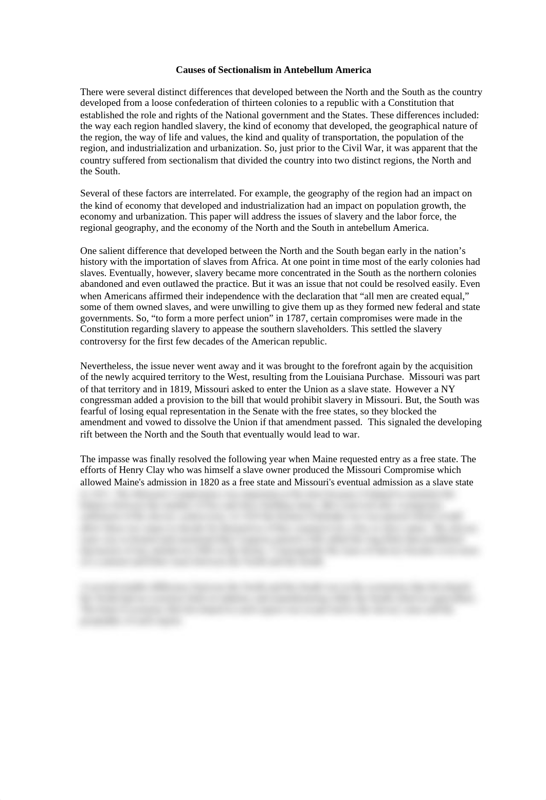 Essay-Causes Of Sectionalism In Antebellum America_d92ezs0og5l_page1