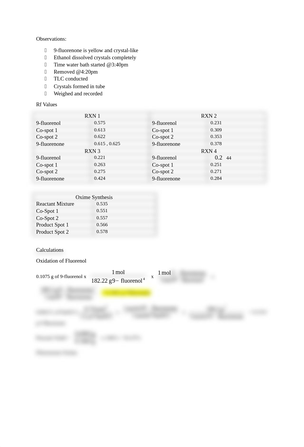 CHEM 2240L Oxidation of 9-fluorenol Oxime .docx_d92o4l6450l_page3