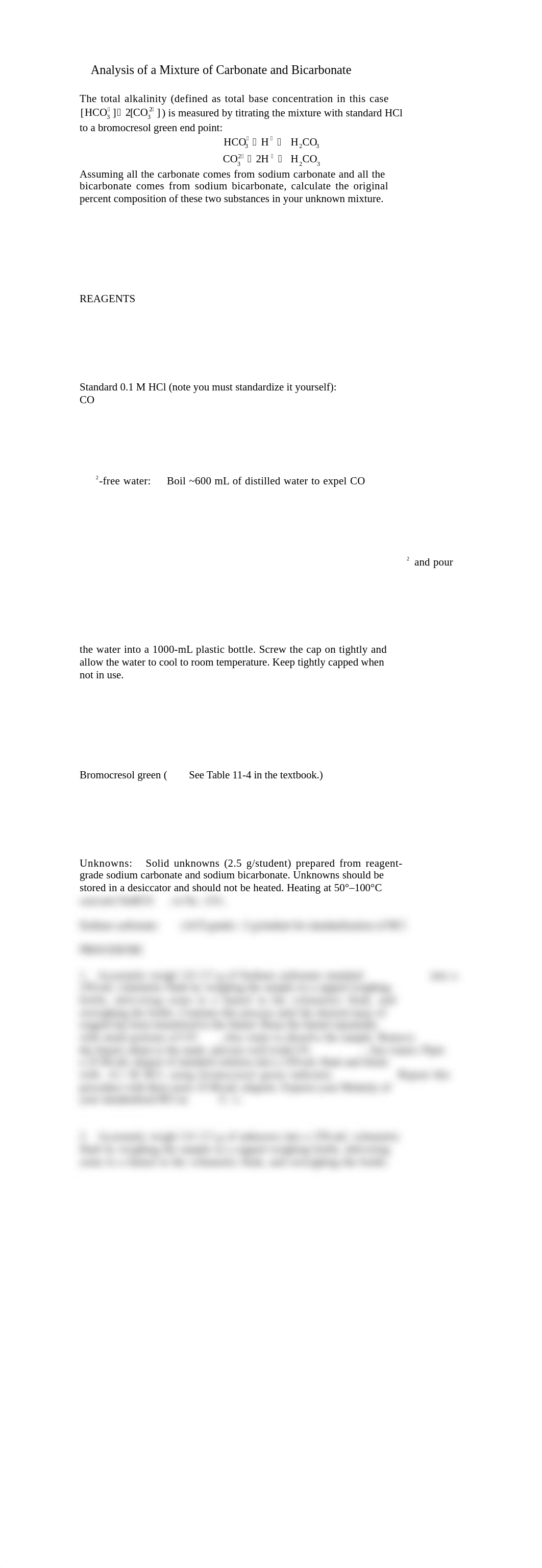 Analysis of a Mixture of Carbonate and Bicarbonate_d92qd8m4vce_page1