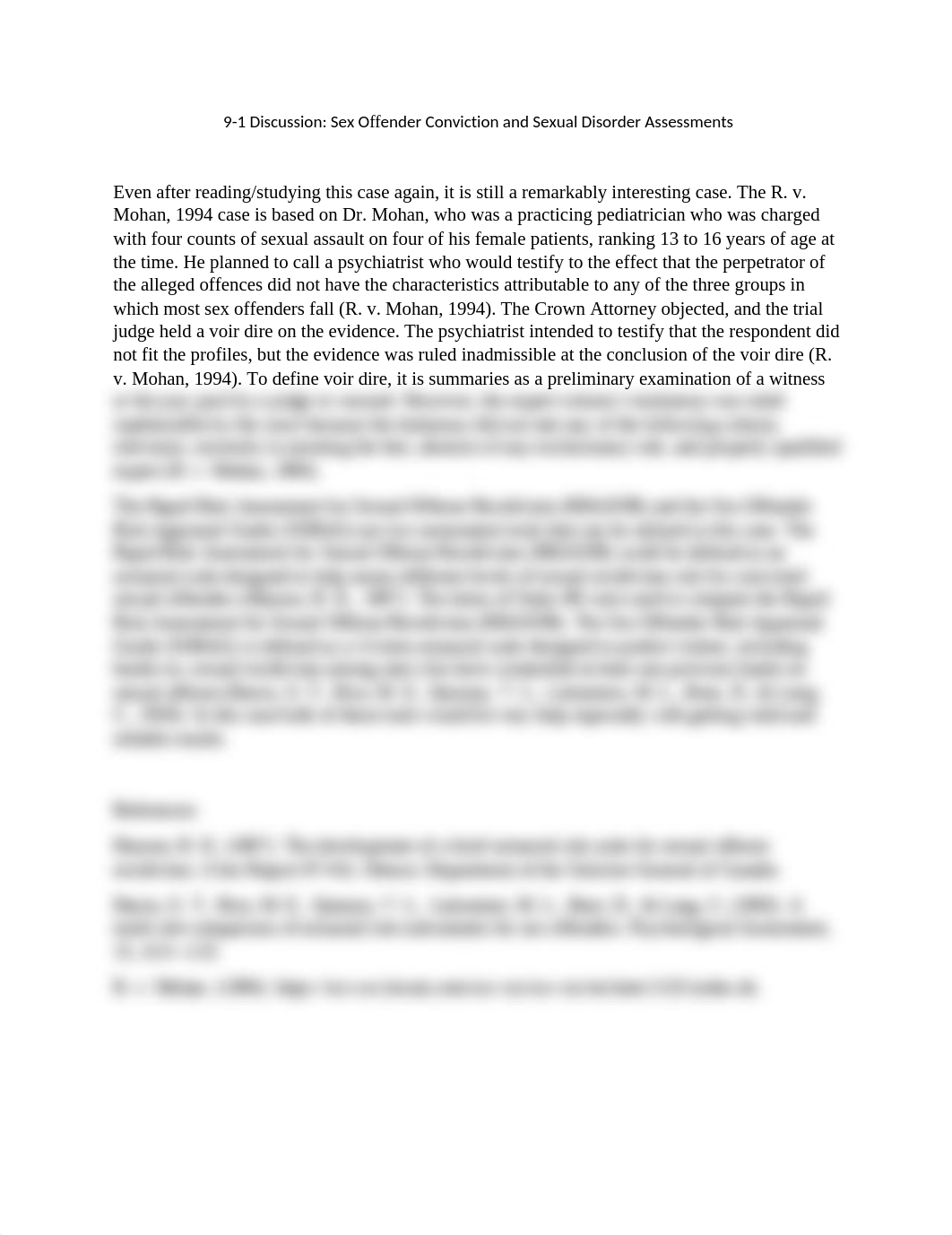 9-1 Discussion Sex Offender Conviction and Sexual Disorder Assessments.docx_d92zh8kdu15_page1