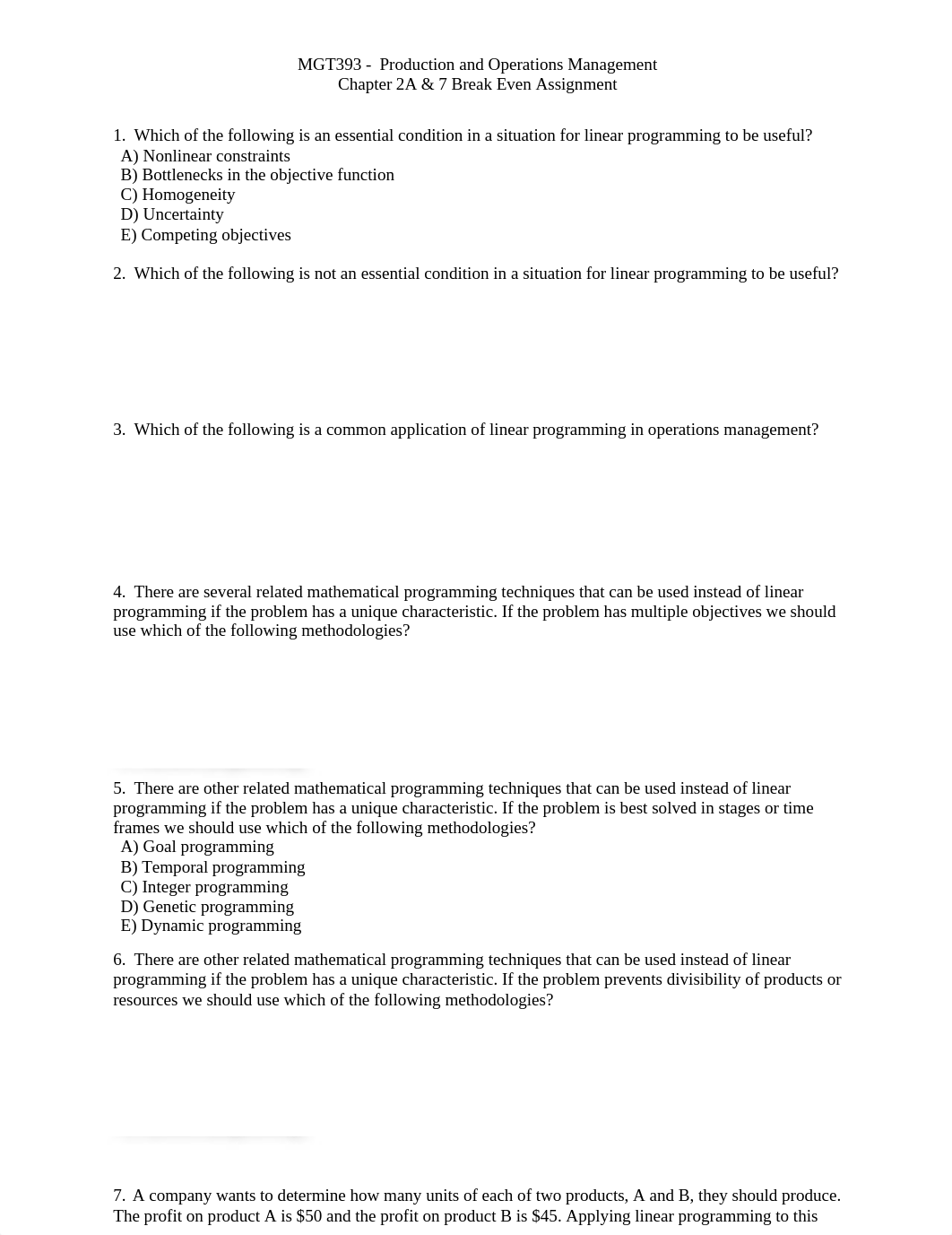 Chapter 2A &amp; 7 Assignment Connect_d93atsb28ea_page1