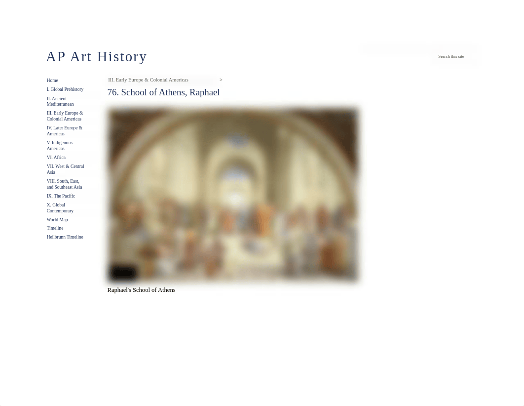 76. School of Athens, Raphael - AP Art History.pdf_d93leh634ip_page1