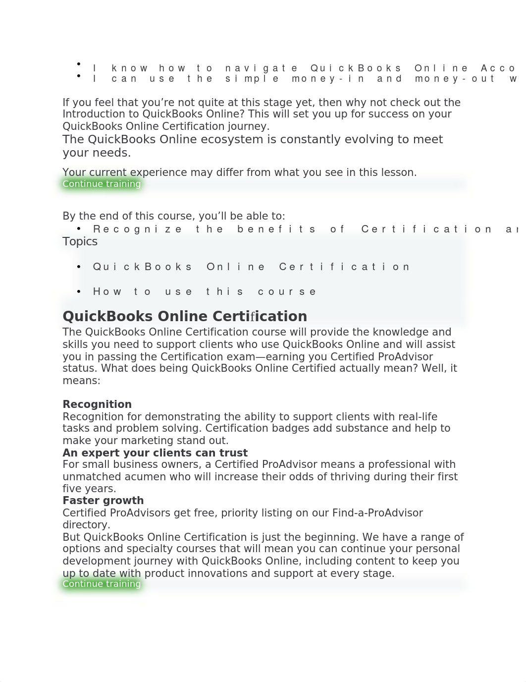 QUICKBOOKS ONLINE CERTIFICATION - modules.docx_d93mobq44pq_page2