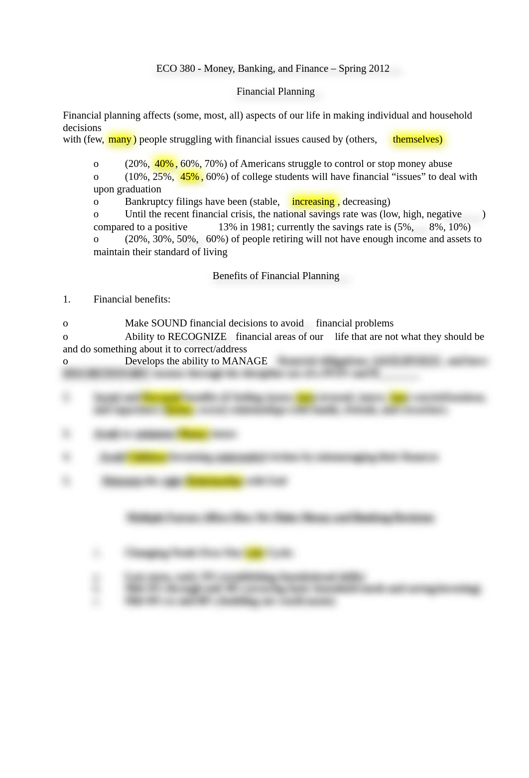 ECO 380 Spring 2012 Financial Planning Benefits and How We Make Financial Decisions_d941t826huy_page1