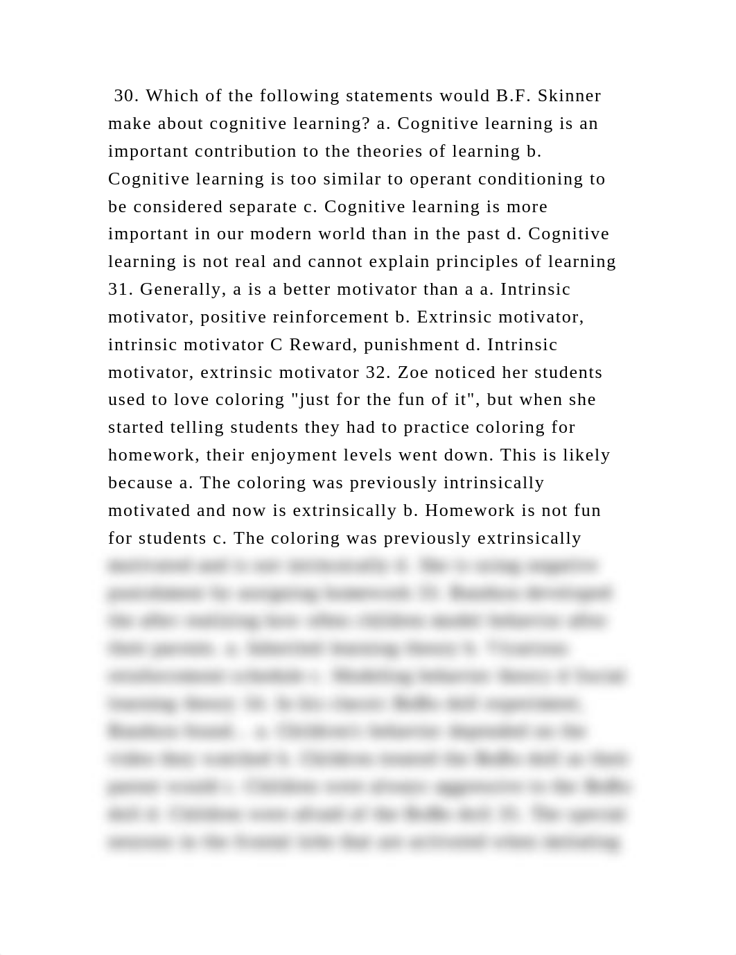 30. Which of the following statements would B.F. Skinner make about c.docx_d94l7u2nwpn_page2