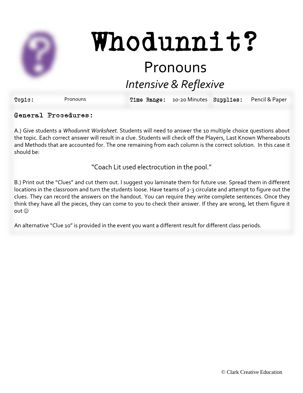 Whodunnit - Pronouns - Intensive and Reflexive.pdf_d94lfhvek7i_page2