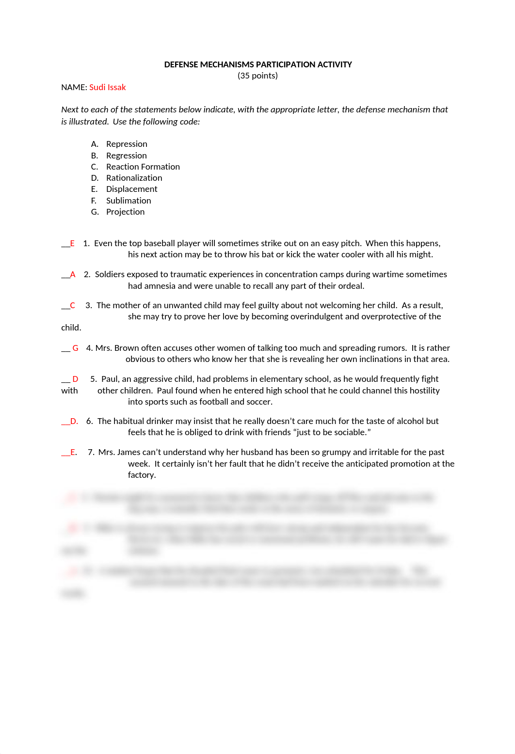 DEFENSE MECHANISMS Activity completed.docx_d95bqzyj3gq_page1