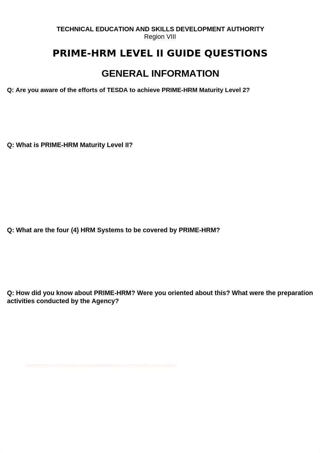 PRIME-HRM Guide Questions for ALL the EMPLOYEES - Region VIII (1).docx_d95fvlbtv1a_page1