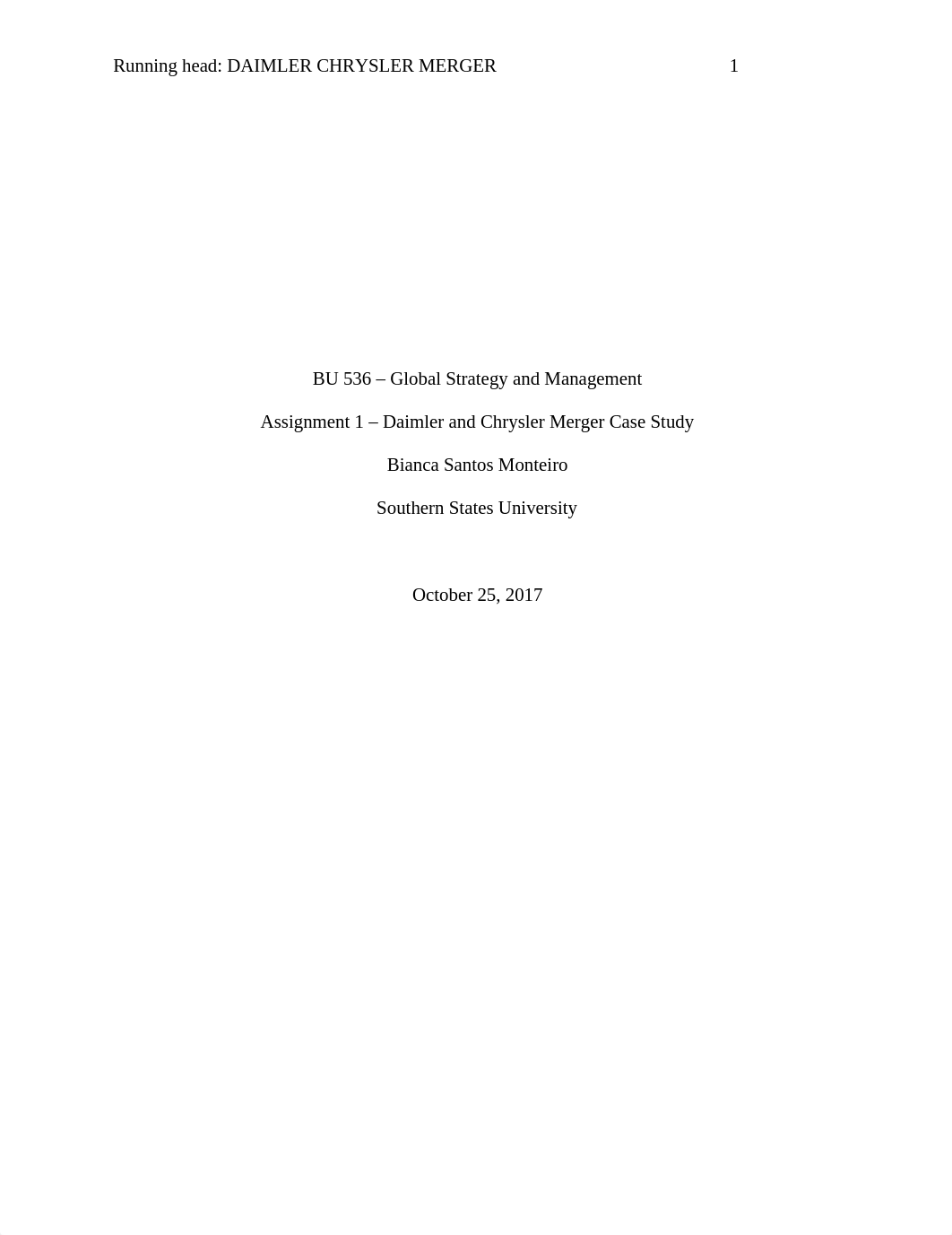 BU-536 - Assigment #1 - Week 3 - Daimler Chrysler.docx_d95hrb6vuig_page1