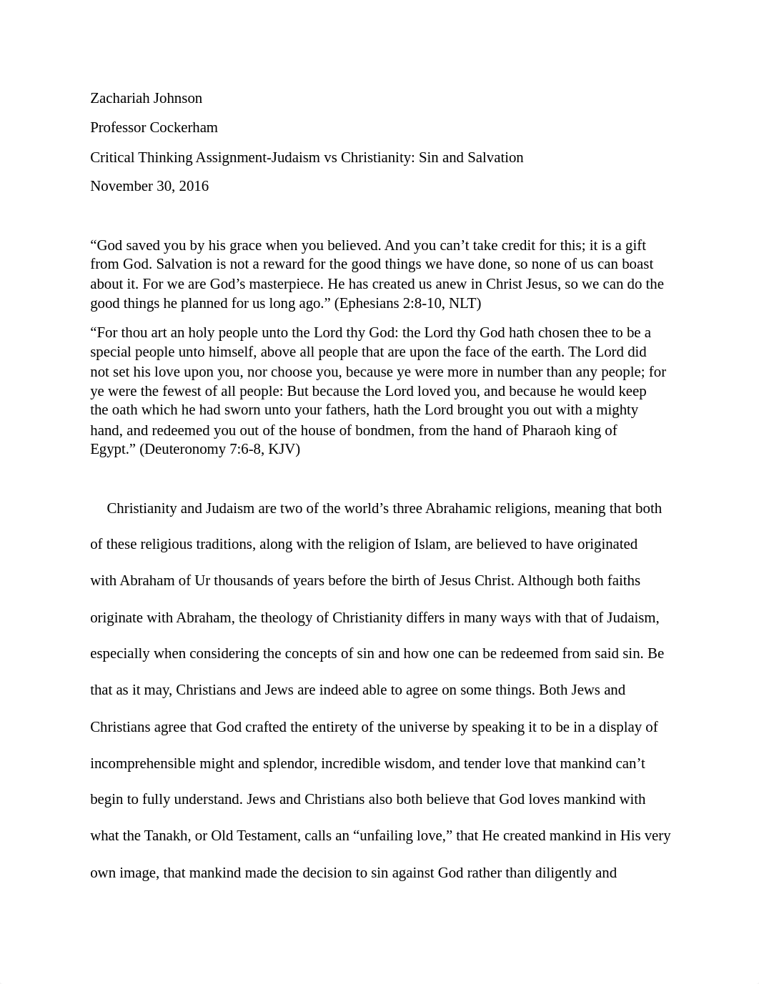 Critical Thinking Paper-Judaism vs Christianity.docx_d95kbd5x8x9_page1