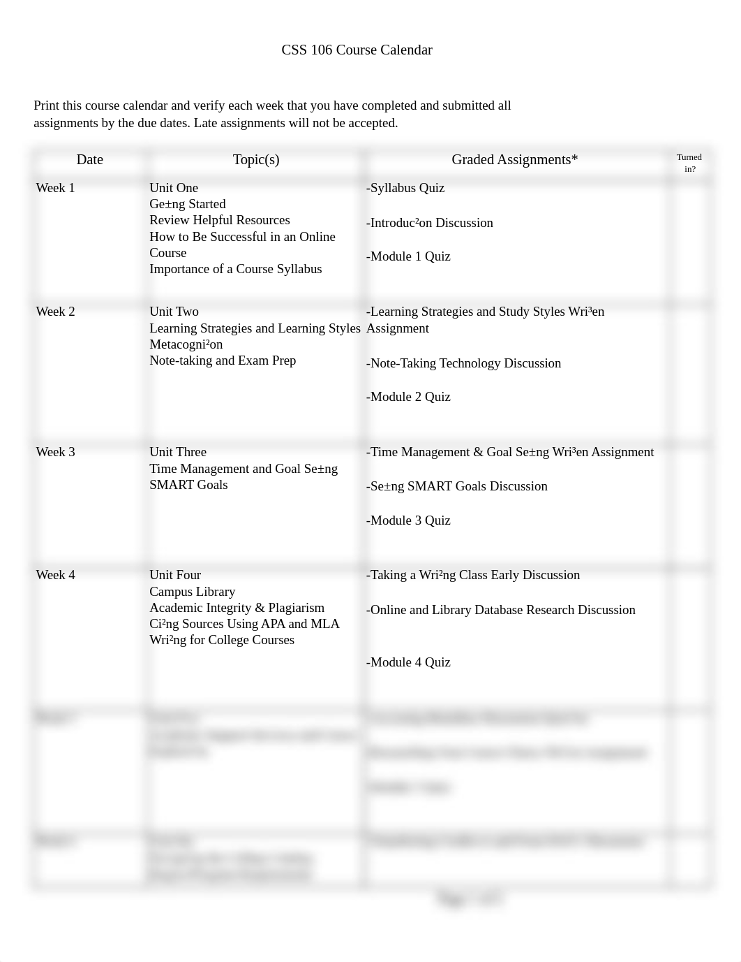 CSS106 Schedule Spring 2020 (1).docx.pdf_d95ltaotcm0_page1