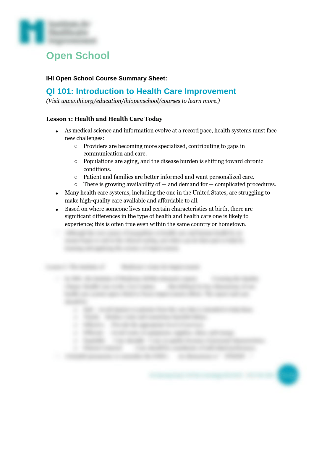 IHIOpenSchoolCourseSummary_QI101_d9663jtcq3q_page1