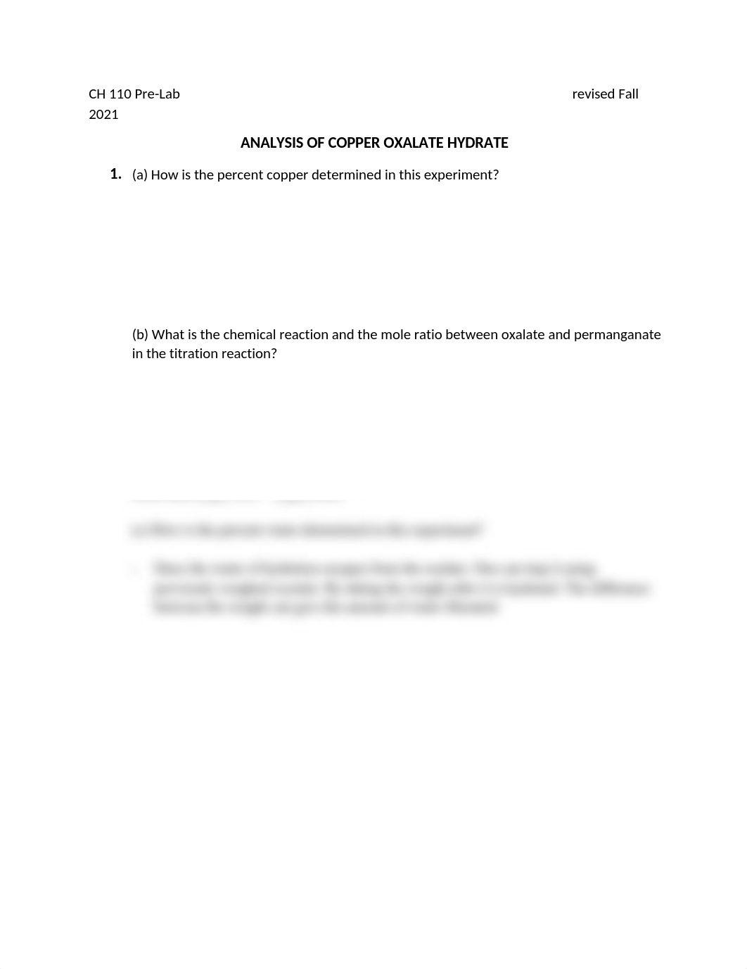 ANALYSIS OF COPPER OXALATE HYDRATE Pre-Lab.docx_d967cwvy56x_page1