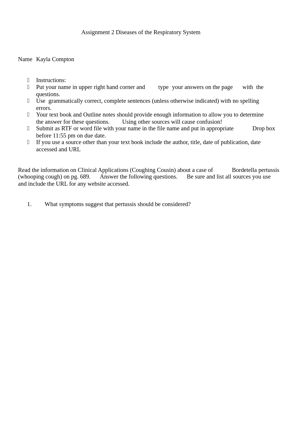 Semester Assignment 2 Diseases of the Respiratory Tract.docx_d96mhg7vot9_page1