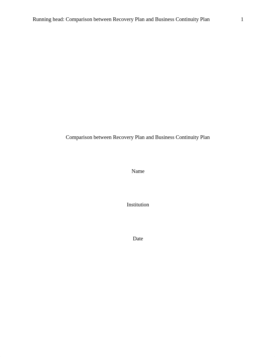 Comparison between Recovery Plan and Business Continuity Plan.docx_d96pimmci59_page1