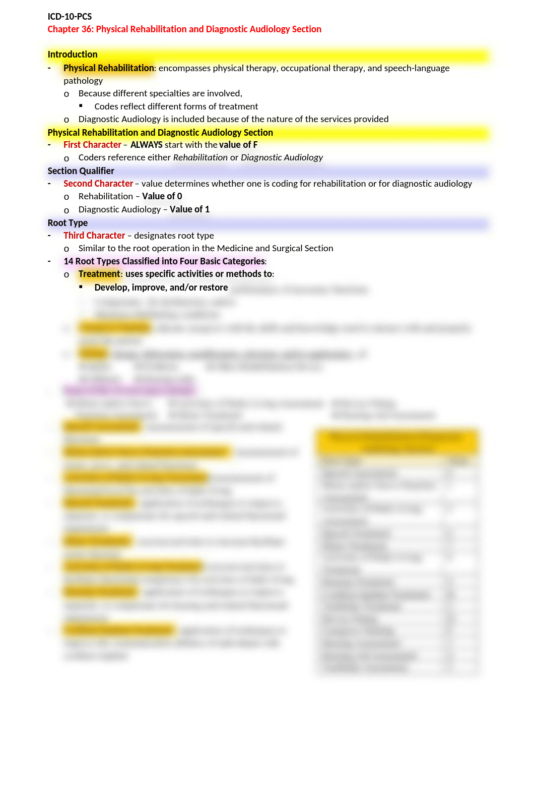 Chapter 36 Notes - Physical Rehabilitation and Diagnostic Audiology Section.docx_d96x3hsu7w6_page1