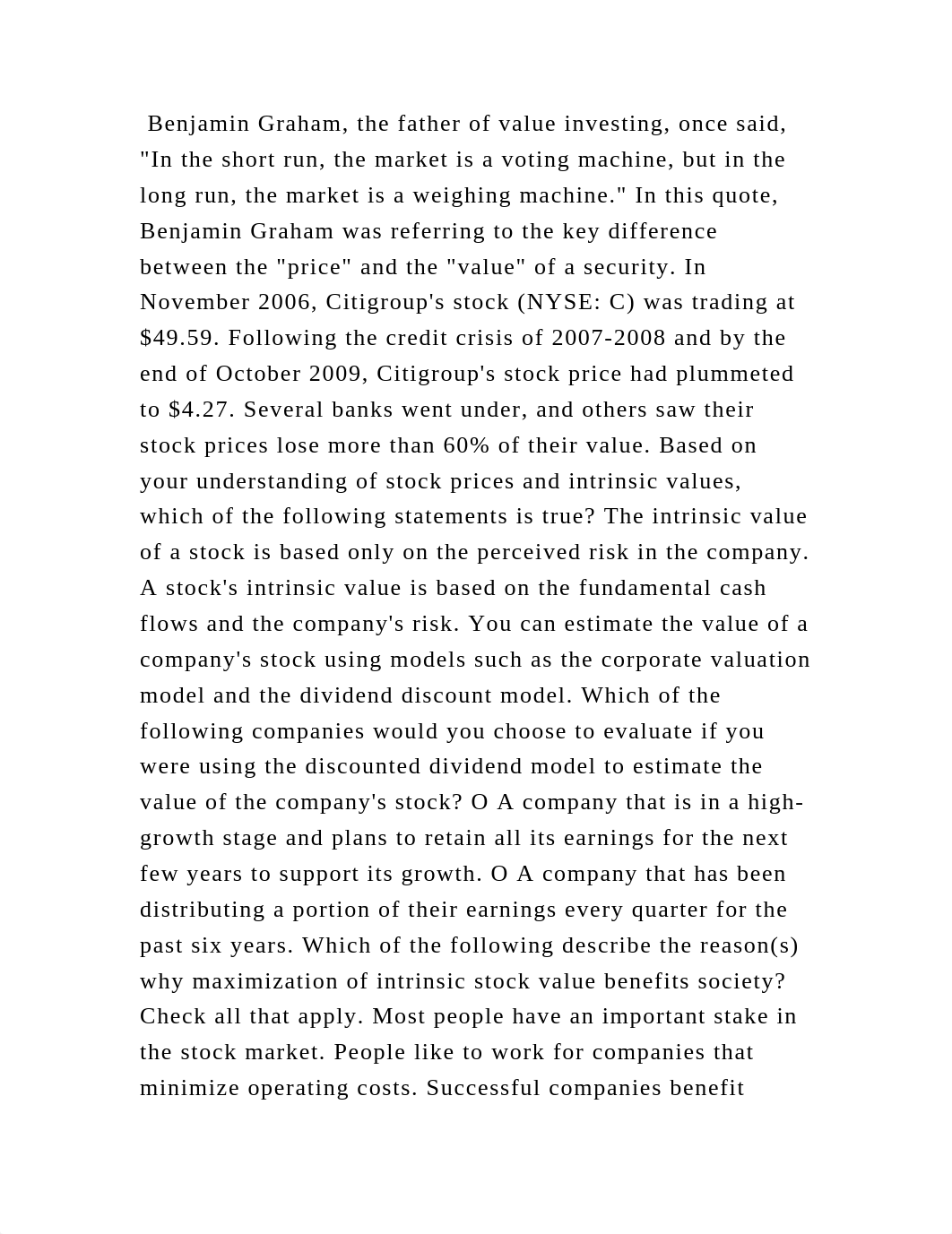 Benjamin Graham, the father of value investing, once said, In the sh.docx_d96zkj6efmd_page2