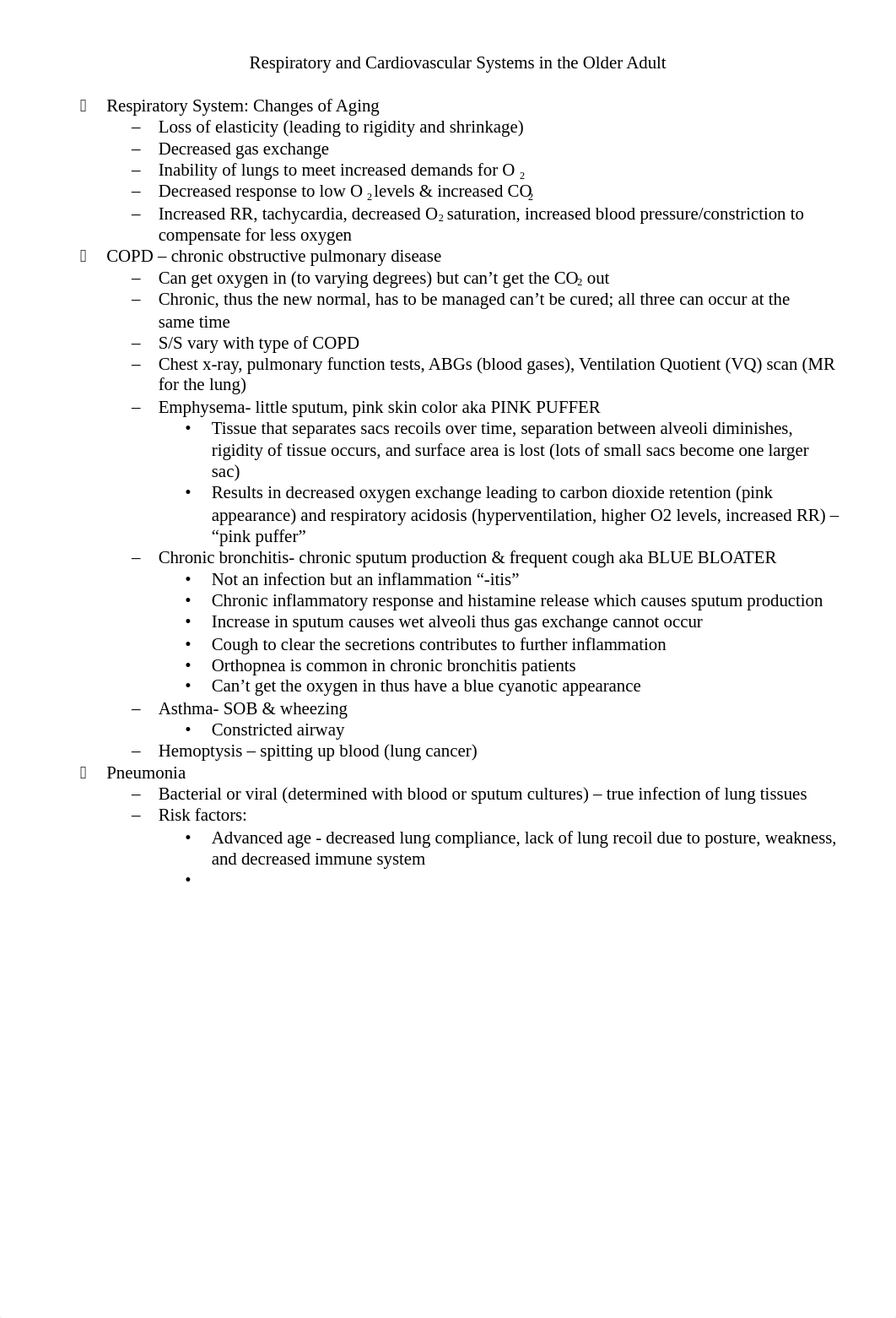 Respiratory and Cardiovascular Systems in the Older Adult - exam 2.docx_d9816ci30wg_page1