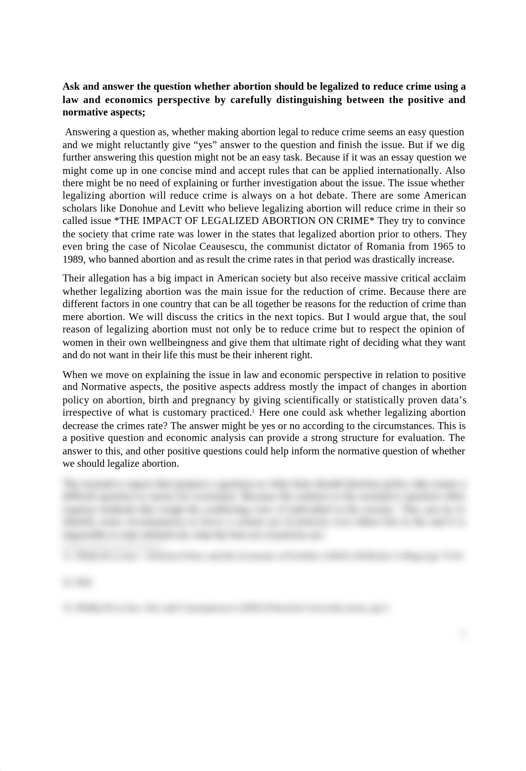 Lia Essay. 1, Abortion and crime an exercise in positive and normative analysis_d98lna4sobb_page1