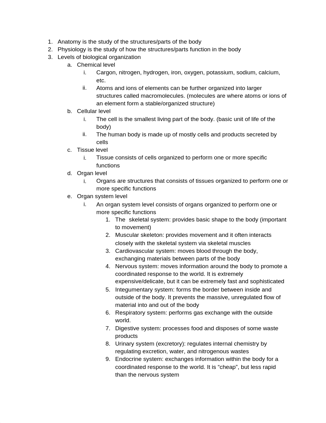 Anatomy an Physiology I Test 1 Study Guide_d98rlxxrj6f_page1