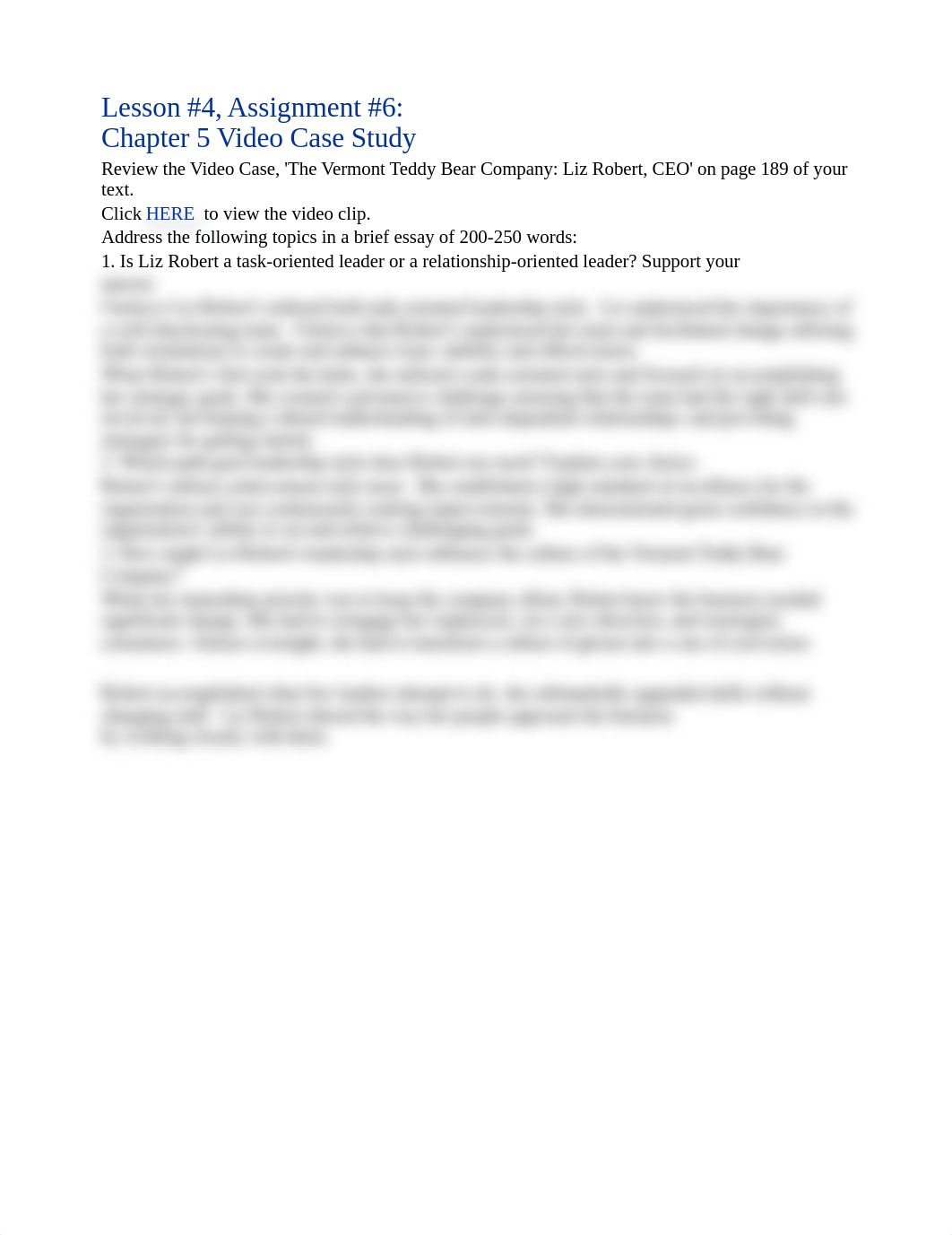 Lesson 4 Assignment #6 Chpt 5 Video Case Study_d98yk4xh5qw_page1