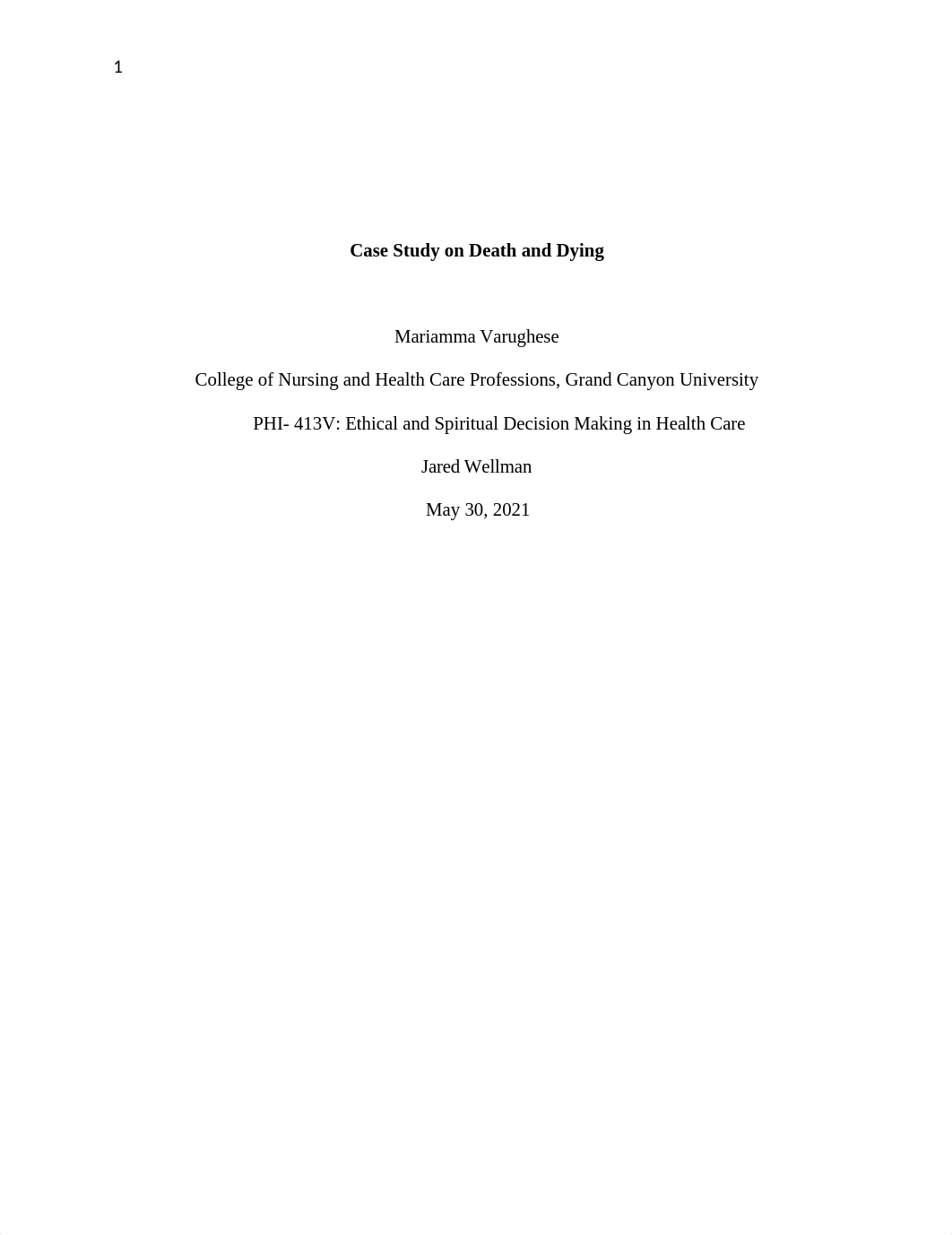 Case study on Death and Dying.docx_d99259n1nt0_page1