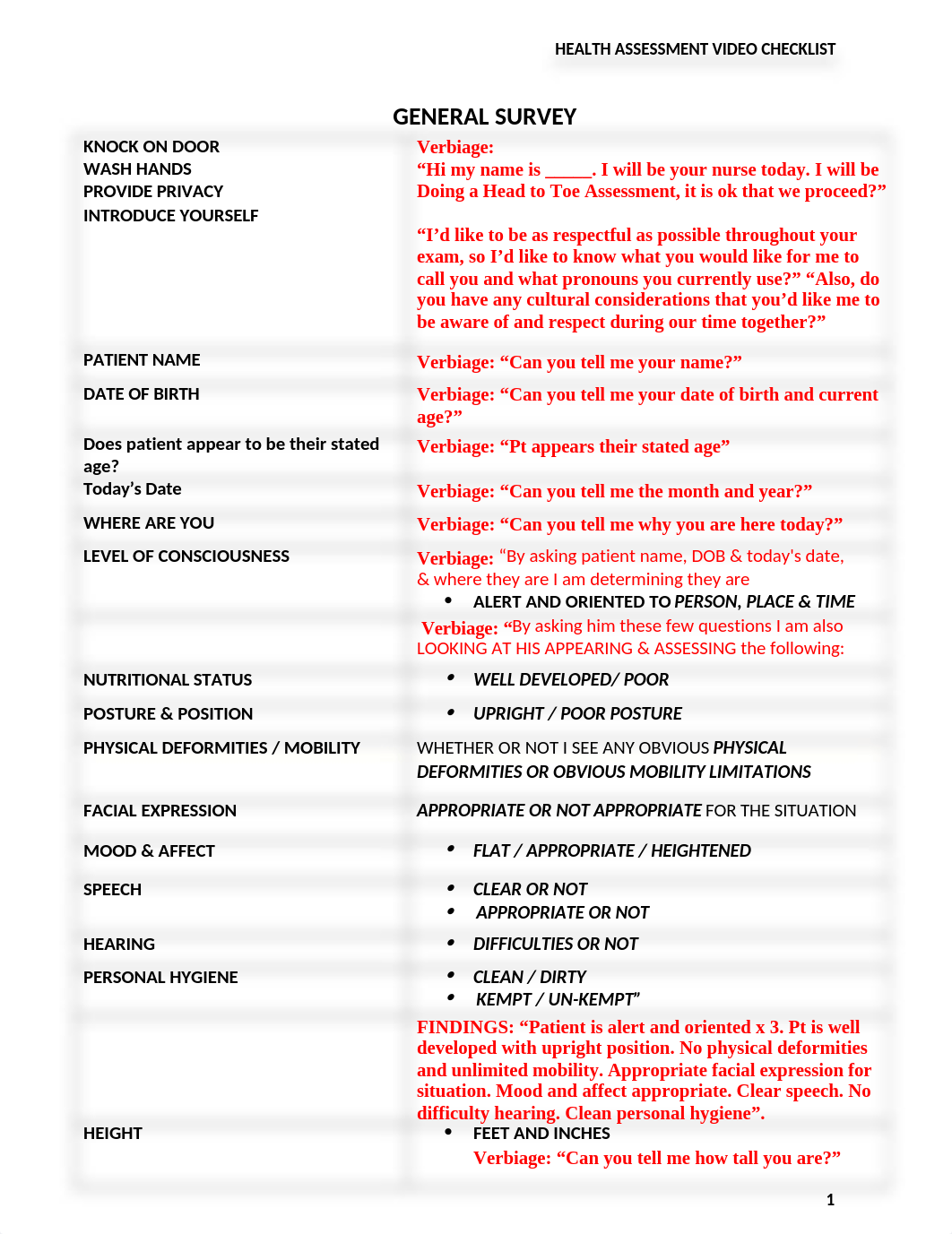 HEALTH ASSESSMENT VIDEO CHECKLIST.docx_d99qr3gs7dq_page1