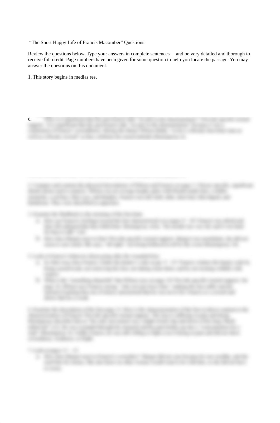 The Short Happy Life of Francis Macomber study questions(1).doc_d9aebk290bx_page1