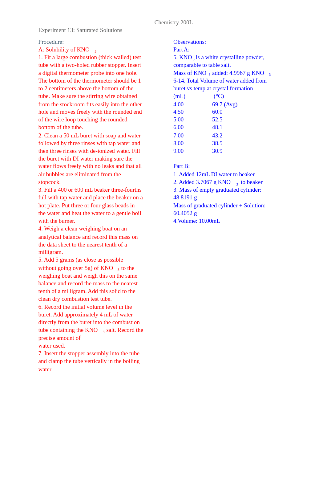 Chem 200L Exp 13 Procedure_Observation.pdf_d9ai2t6ozuk_page1